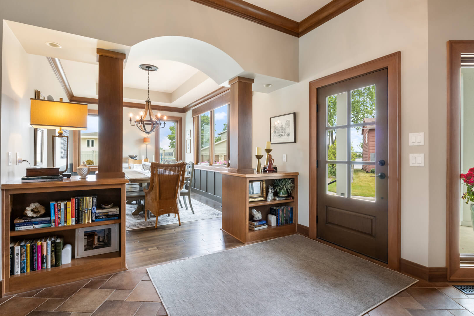 Exterior shot of a home with beautiful landscaping