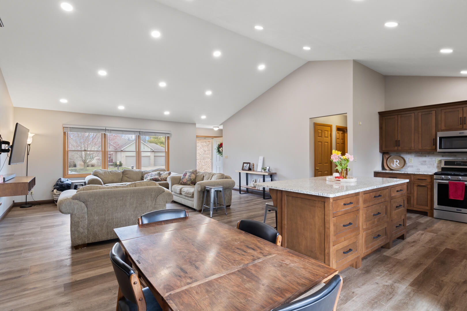 Exterior real estate photo of a two-story house