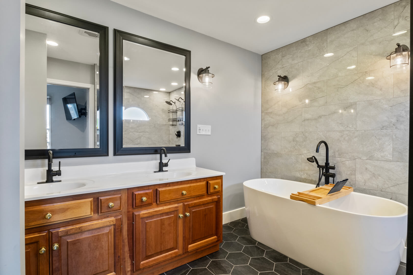 Real estate photography of a welcoming front porch